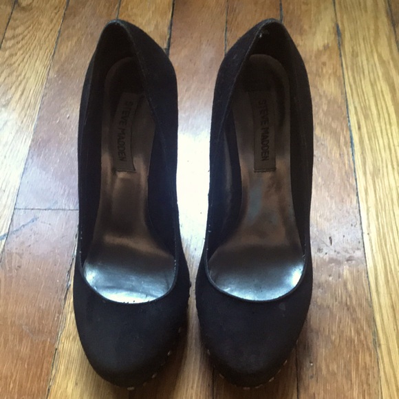 Black Steve Madden Platform Heels - Picture 2 of 8